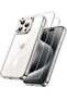 3-in-1 Magnetic Case for iPhone 15 Pro Max (6.7") with 2 Tempered Glass Protectors - Clear