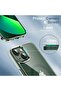 Magnetic Case for iPhone 13 (6.1") MagSafe Compatible, Shockproof, Clear/Alpine Green - 6