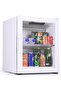 40L Glass Door Absorption System Minibar, Room Beverage Cooler with Zero Noise RMB-40A White