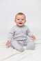 Gloves and Booties Overalls 2-Piece (Cute Bear) Gray Melange - 3