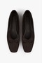 Woman lovia painful coffee suede bow ballet flat
