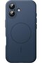 Magnetic Silicone Case for iPhone 17 6.3-Inch (Navy Blue)