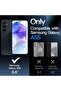 3-in-1 Matte Case for Samsung Galaxy A55 5G with 2-Pack Tempered Glass (Black) - 2