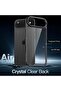Case for iPhone 17 Air - Non-Yellowing Shockproof Clear Back (Black) - 3