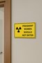 English Signage from the Warning Signs Series,'Pregnant Women Should Not Enter', 30X20 cm – 3 mm Forex