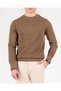 Italian Style S Slim Fit Men's Crew Neck Knitwear Sweater Brown T13136 - 5