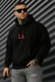 Men's Winter California Los Angeles Printed Cotton Hooded Kangaroo Pocket Sweatshirt
