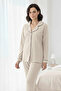 Women's Modal Shirt Collar Buttoned 2-Piece Pajama Set Vr.Pa30.T01.Y11.1X - 4