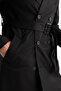 Slim Fit Lined Buttoned Pocketed Belted Long Trench Coat D5528Ax26Sp - 8