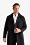 Slim Fit Lined Buttoned Pocketed Belted Long Trench Coat D5528Ax26Sp - 6