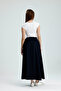 Women's Elastic Waist Double Pocket Bell Skirt - 7