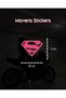 Superman Pink Sticker 10X7Cm (1 Piece) for Motor-Car-Helmet-Laptop