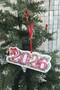 New Year's Flowers Bow Design 2026 Written Christmas Tree Ornament