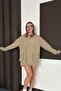 Women's Velvet Collar Stylish Lining Detailed Zippered Double Pocket Trendy Jacket - 6