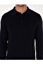 Polo Collar Slim Fit Basic Knit Sweater - 4