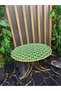 Glass Decorative Display Stand with Line Detail Metal Gold Legs, Stand, Kura Piped K