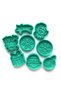 Santa Claus and Friends 8-Piece Cookie Cutter Set |   Christmas Decorations |   Sugar and Clay Dough