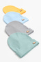 Baby Wooden Cloud Emblem 4-Piece Cotton Beanie - 2