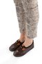 Plus-Artı014-Bb-0051 Genuine Leather Daily Orthopedic Women's Brown Ballet Shoes - 6