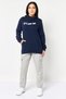 Women Sportswear Fit Long Sleeve Outdoor Hoodie, Navy - 4