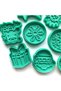 Santa Claus and Friends 8-Piece Cookie Cutter Set |   Christmas Decorations |   Sugar and Clay Dough - 5