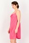 Women Textured Sleeveless Sleeping Dress, Pink - 2