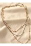 Silver Rose Gold Triple Steel Necklace - 3