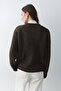 Brown Melange 5 Button Cardigan - 251061 - 7