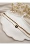 Gold Color Minimal Zodiac Symbol Women's Bracelet Set – Thin Chain Modern Everyday Jewelry - 8
