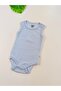 100% Cotton Corded Fabric Straps Baby Undershirt Bodysuit - 4