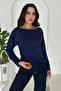 Women's Off-Shoulder Long Sleeve Blouse – Wine Mood - 3