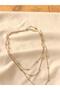 Silver Rose Gold Triple Steel Necklace