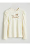 Esvab • Modern & Distinctive Zero Roba Collar Embroidered Girls' T-Shirt