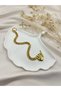 Gold Color Heart Lock Detailed Women's Bracelet – Modern, Glamorous, and Timeless Design - 4