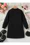 Bow-Detail Long Sleeve Girls' Dress - 3