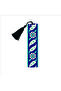 Turquoise Floral Tile Pattern Printed Bookmark 5X19 Ag-Tçiçek1