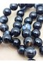 Agate Stone Black Variegated Strand 10mm – Accessory & Object Design Bead (23575) - 3
