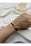 ) Antique Authentic Bohemian Handcuff Bracelet – Moonstone Look Drop Stone Vintage Jewelry - 3