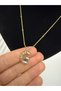 Steel, with Stylish Chain Detail, Two-Tone, Design Letter Necklace - 2