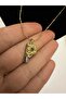 Steel, with Stylish Chain Detail, Two-Tone, Design Letter Necklace - 3