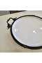 Cast Edge Frame Footed Porcelain Presentation Plate 25 cm Antique - 4