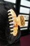 Cream Color Bone Pattern Hair Clip – Durable and Stylish Design - 2