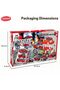Fire Rescue Parking Garage Playset for Kids 2 Layer Sliding Track with Lights & Sound - 3