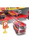Fire Department 3-In-1 Parking Building Playset For Kids Multi Level Fire Station With Sliding Ramp - 7