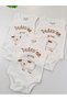 3-Piece 100% Organic Cotton Corded Fabric Combed Cotton Grandfather's Little Lamb Baby Bodysuit - 2