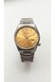 Men's Wristwatch Silver Color, Orange Dial - Stylish Metal Band, 2 Years Warranty