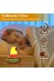 Capybara Night Light - Rechargeable Dimmable Kids Sleep Lamp with Flicker & 15-Min Timer - 5