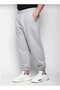 Black Men's Winter Fleece-Lined Leg Elasticated Quality Loose Sweatpants - 2