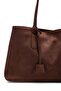 Women's Bitter Brown Magnetic Closure Suede Large Hand and Shoulder Bag - 4