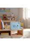 Fingerprint Piggy Bank Safe with Fingerprint & Key Lock (Blue) - 3
